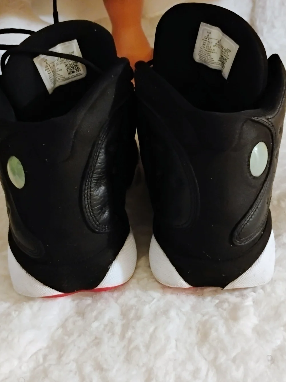 Jordan Black Sneakers with Red Jumpman and Yellow Trim